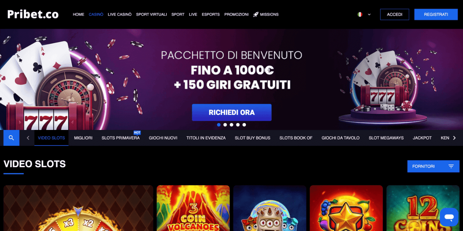 pribet casino italiano